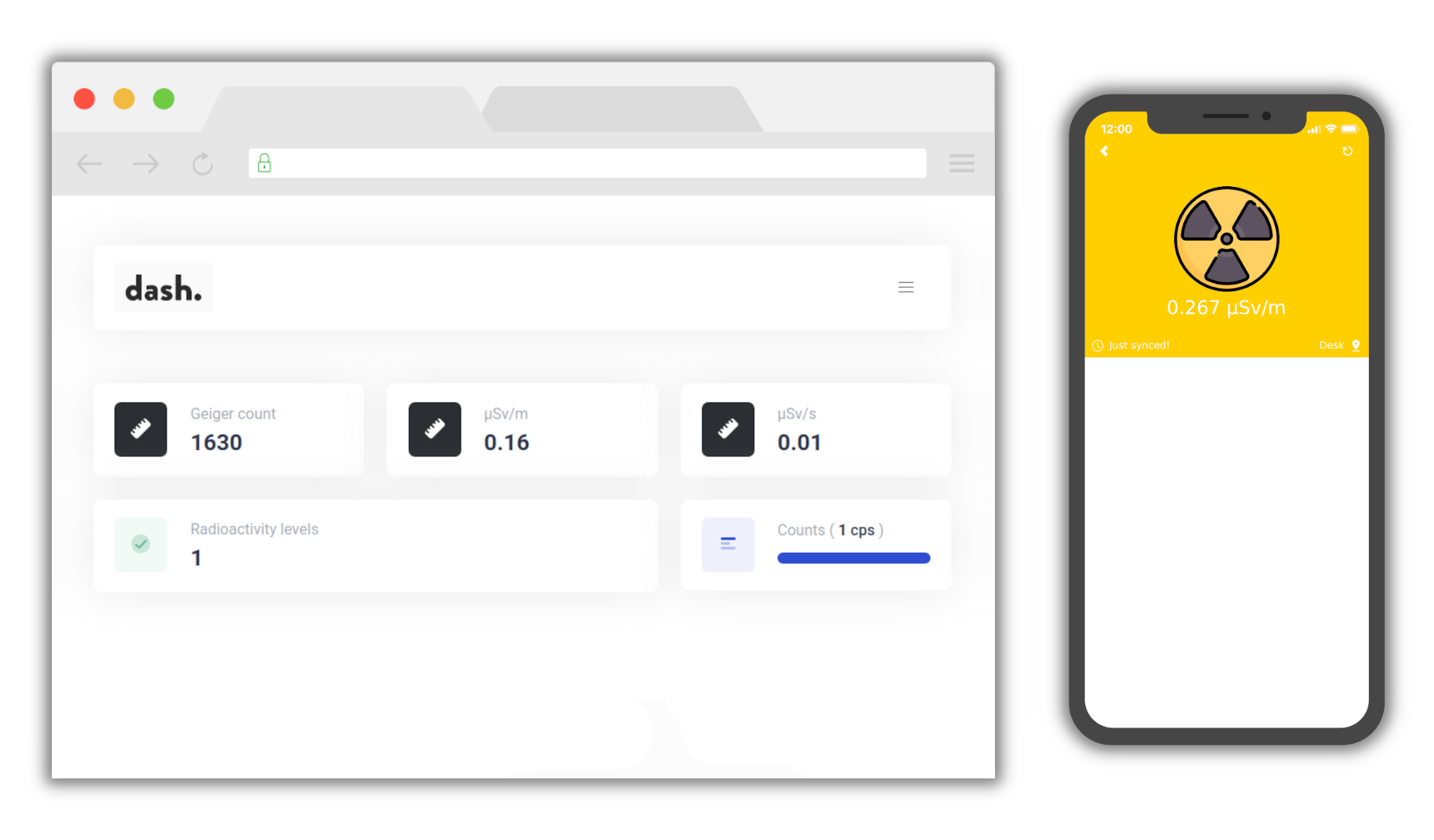 Geiger Counter UI
